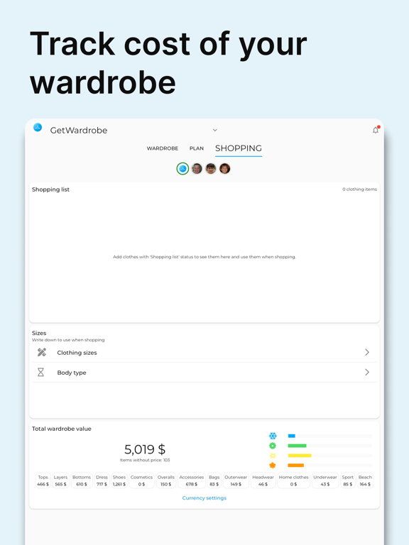 GetWardrobe Outfit Planner screenshot 2
