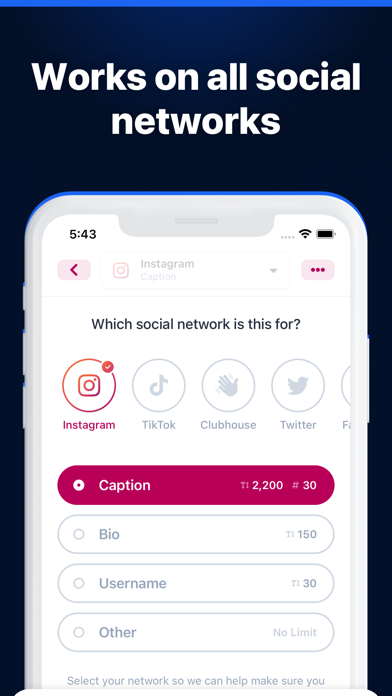 Ghost: Social Post Writer screenshot 1