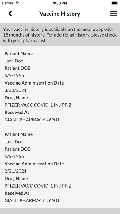 GIANT Rx screenshot 1