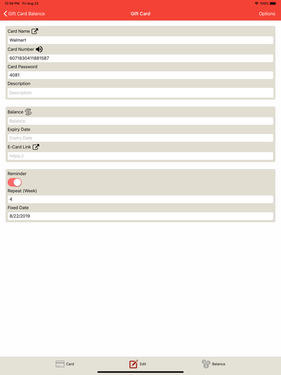 Gift Card Balance (GCB) screenshot 4
