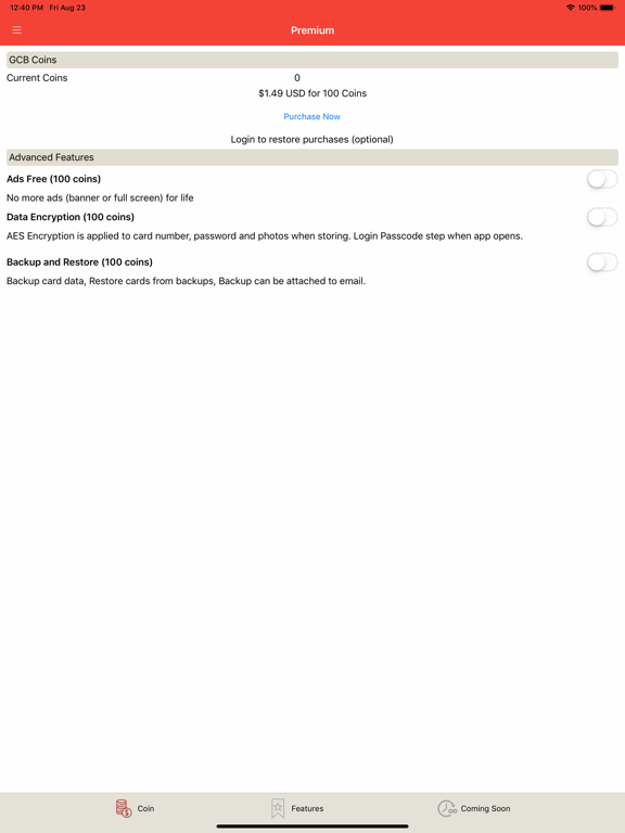 Gift Card Balance (GCB) screenshot 2