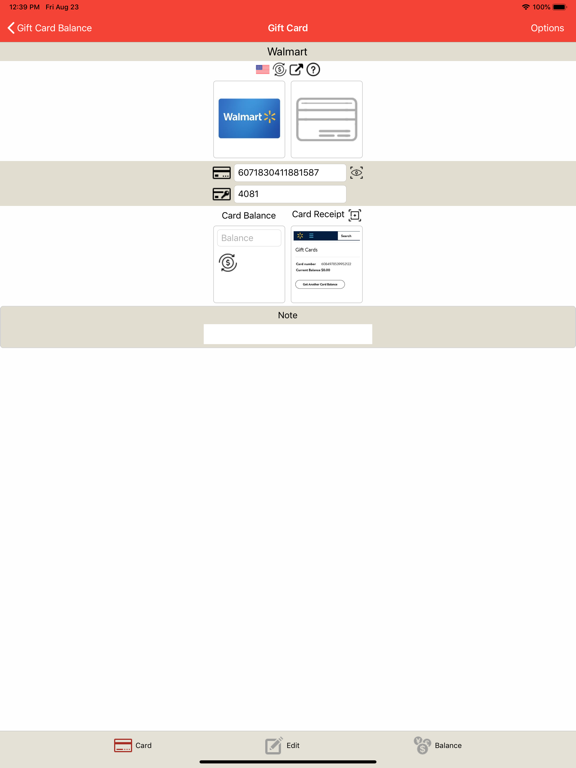 Gift Card Balance (GCB) screenshot 7