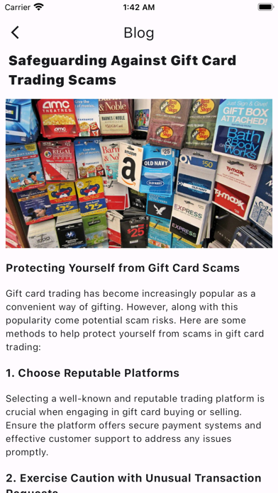 Gift card on Tbay screenshot 3