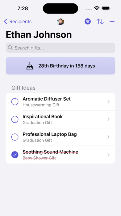 Gift Idea Tracker & Organizer screenshot 3