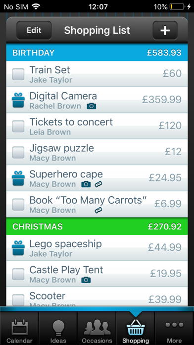 Gift Plan screenshot 5