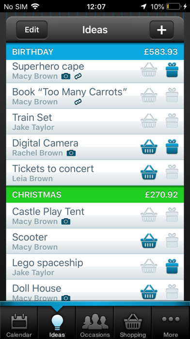 Gift Plan screenshot 3