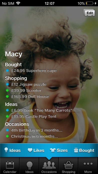 Gift Plan screenshot 2