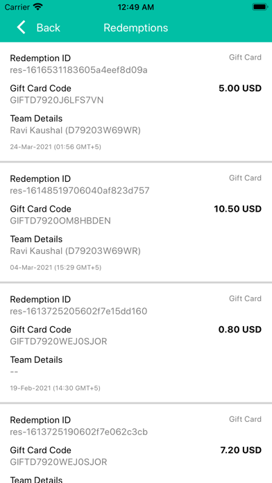 Giftcard & Voucher screenshot 3