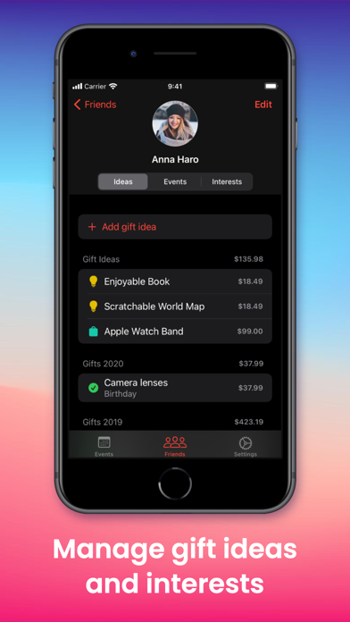 GiftKeeper - Gift Idea Manager screenshot 2