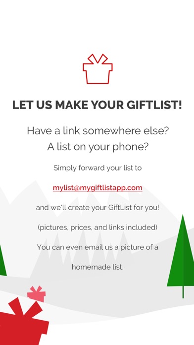 GiftList – A Gift Tracking App screenshot 1