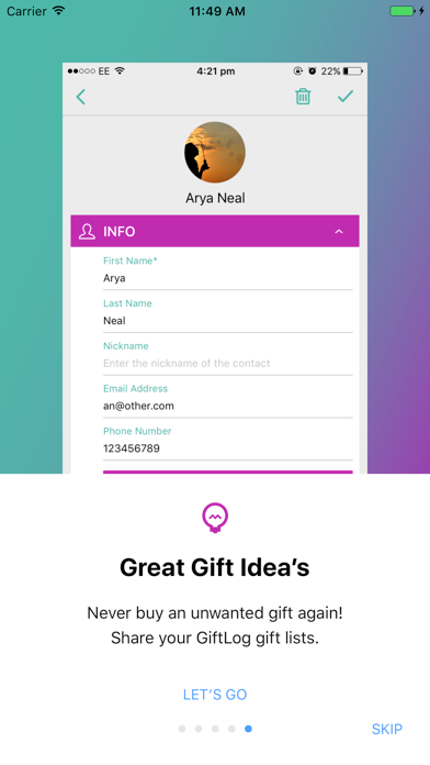 GiftLog - Gift List Manager screenshot 1