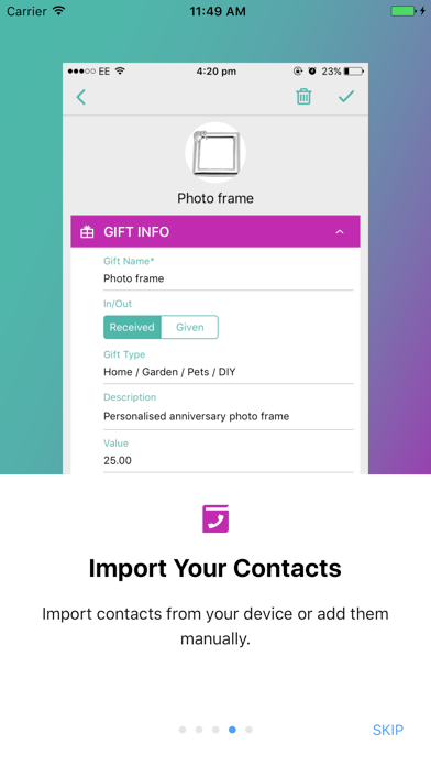 GiftLog - Gift List Manager screenshot 4