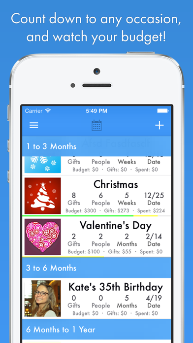GiftPlanner screenshot 1