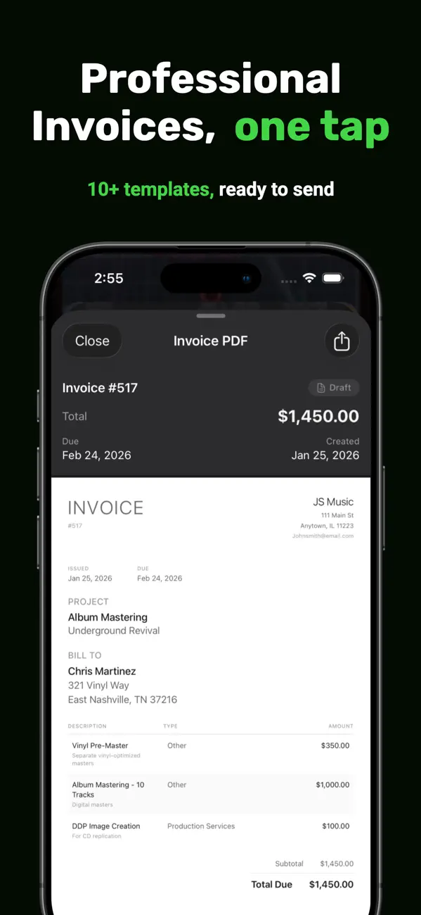GigLedgerPro: Project Tracker screenshot 5