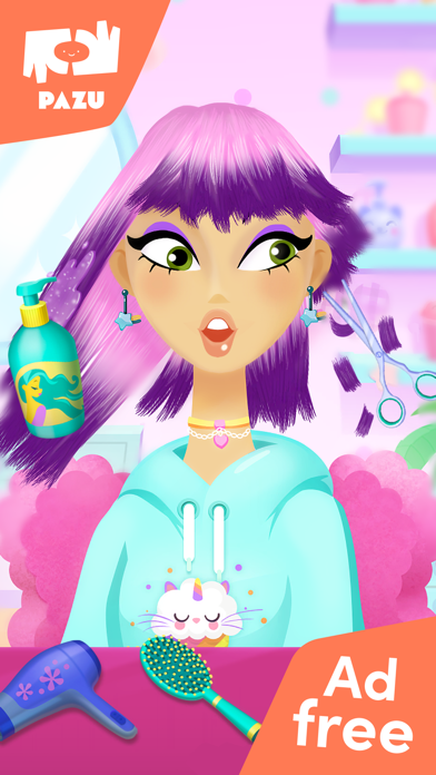 Girls Hair Salon Kids Games screenshot 4