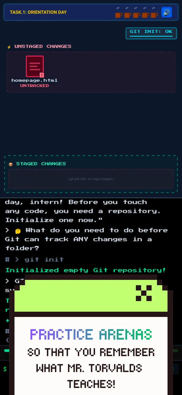 GitSetGo: Play & Learn Git screenshot 2