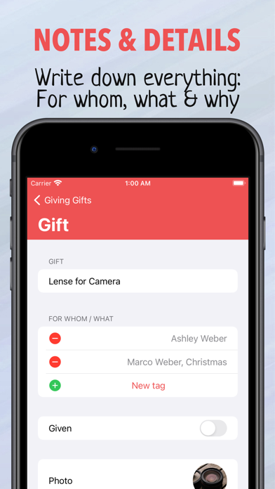 Giving Gifts - Idea Planner screenshot 1