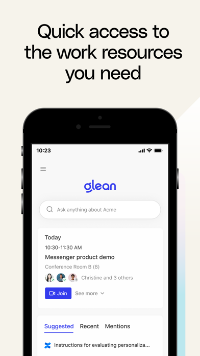 Glean Work screenshot 1