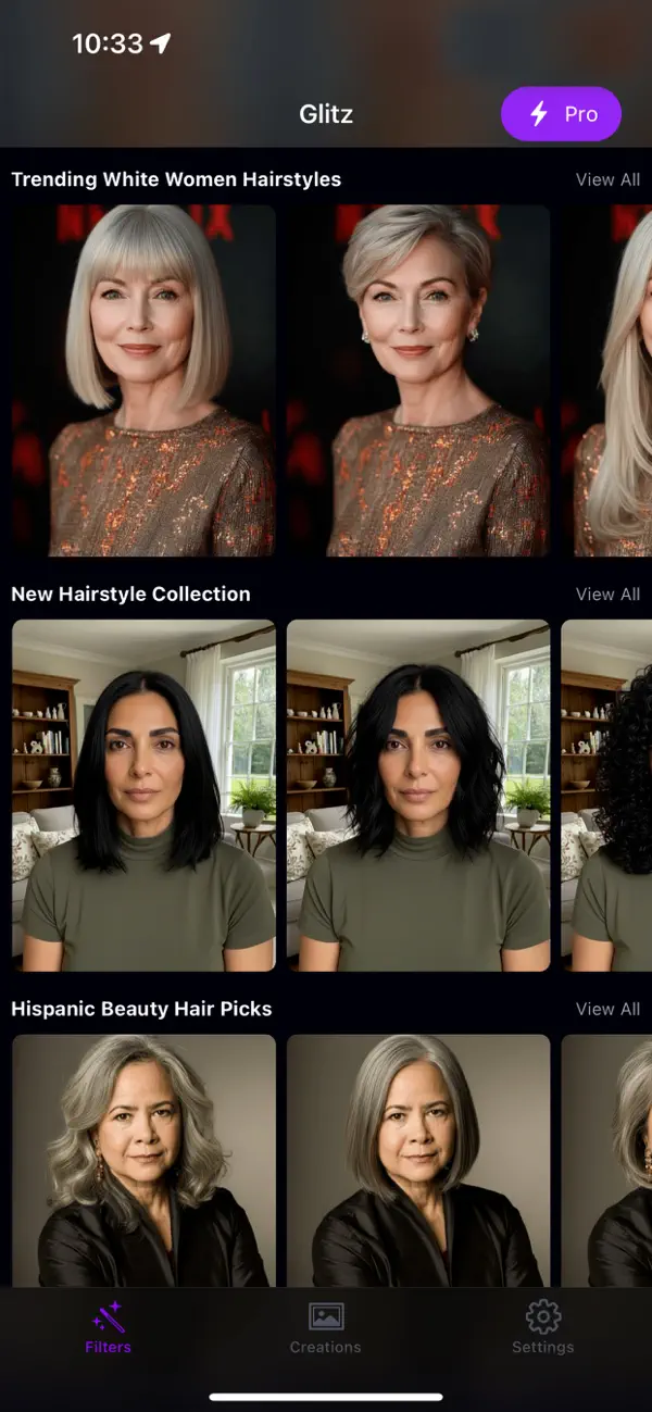 Glitz - Ai Hair Cut Try On screenshot 3