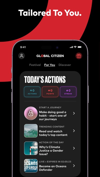Global Citizen: Take Action screenshot 6