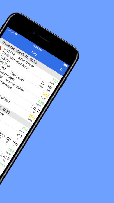 GLog : Glucose Logbook screenshot 5