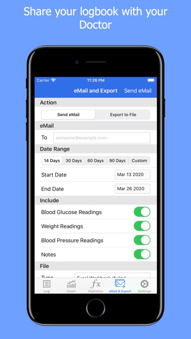 GLog : Glucose Logbook screenshot 1