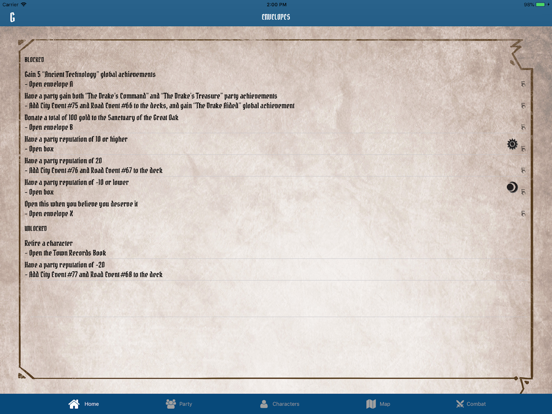 Gloomhaven Campaign Tracker screenshot 1