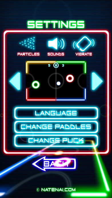 Glow Hockey 2L screenshot 1