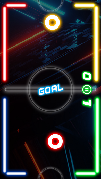 Glow Hockey Neon Challenge screenshot 1