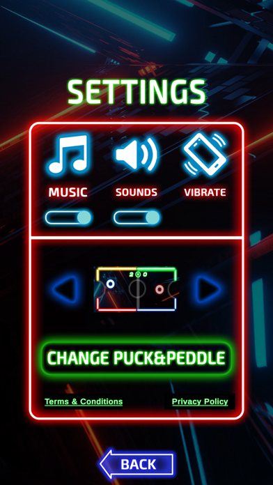 Glow Hockey Neon Challenge screenshot 3