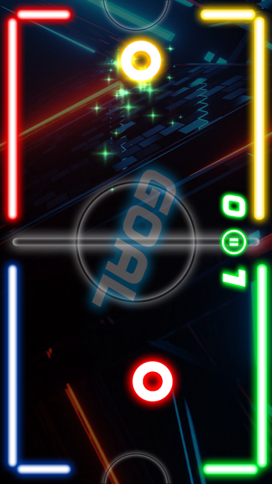 Glow Hockey Neon Challenge screenshot 2