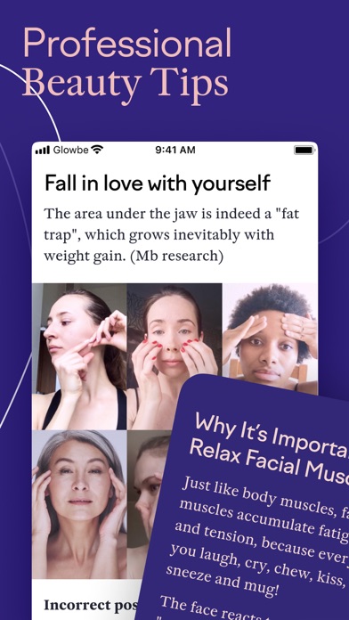 Glowbe – Face Yoga & Massage screenshot 3