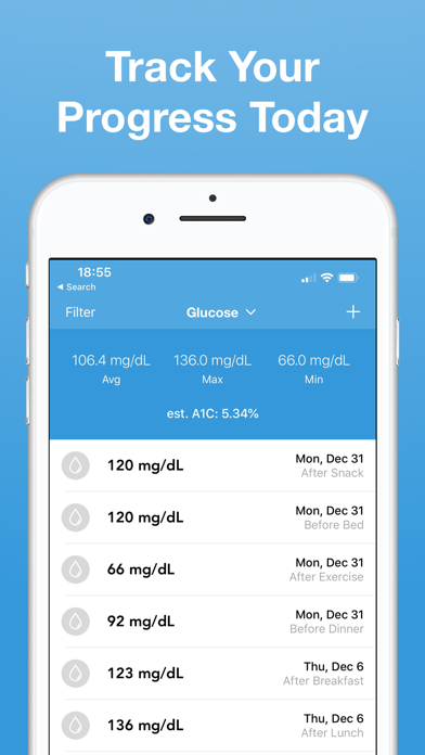 Glucose | Blood Sugar Tracker screenshot 1