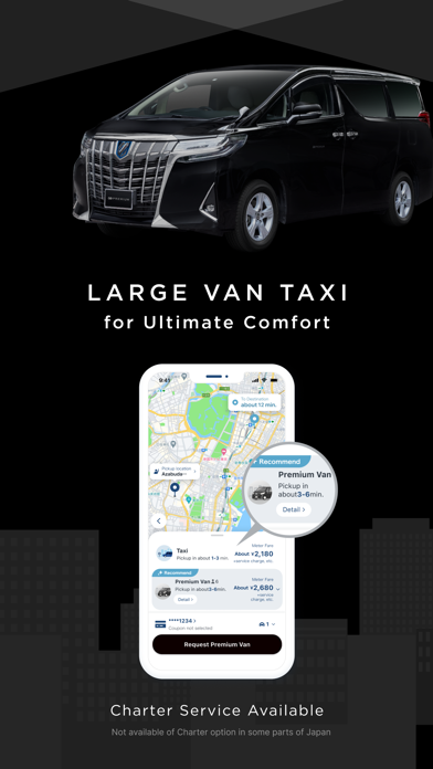 GO / Taxi app for Japan screenshot 1