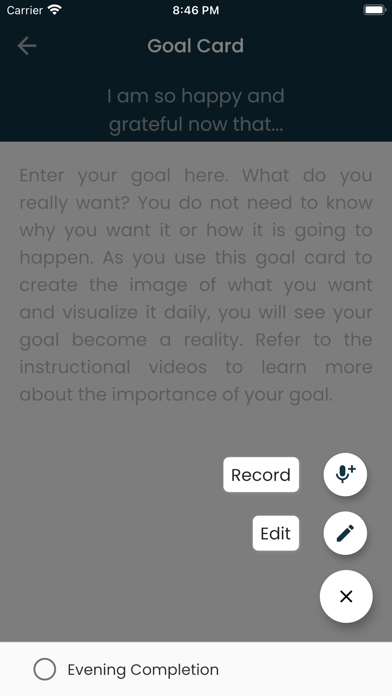 Goal Card App screenshot 2