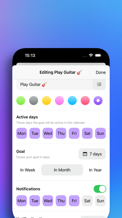 Goal: Habits & Tasks screenshot 1