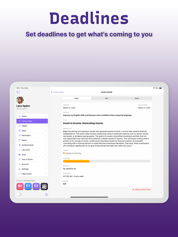 Goal Planner PRO screenshot 7