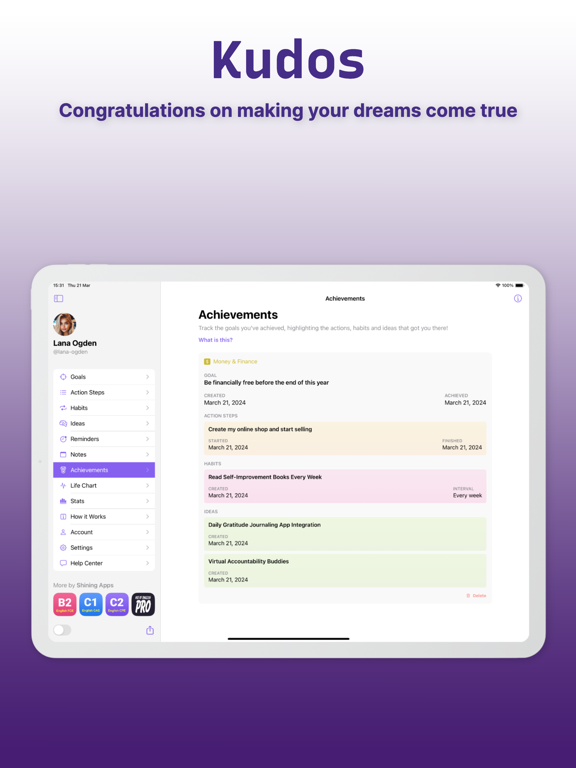 Goal Planner PRO screenshot 2