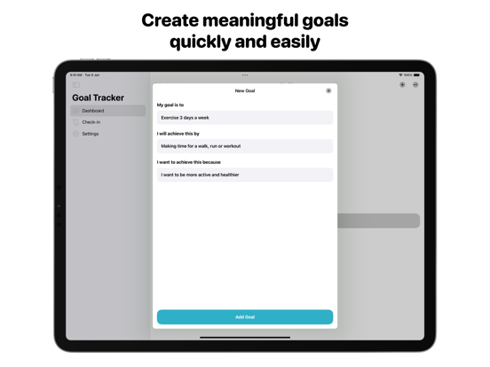 Goal Tracker: Track Progress screenshot 2