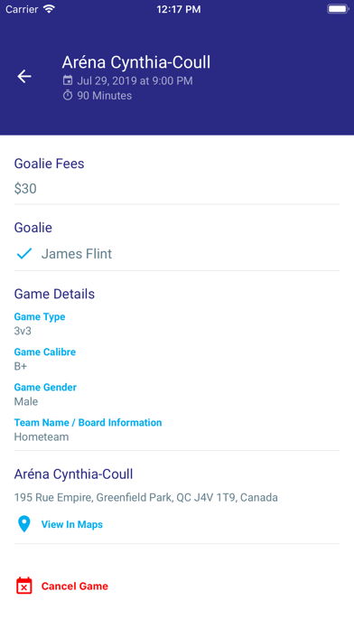 GoalieUp screenshot 1