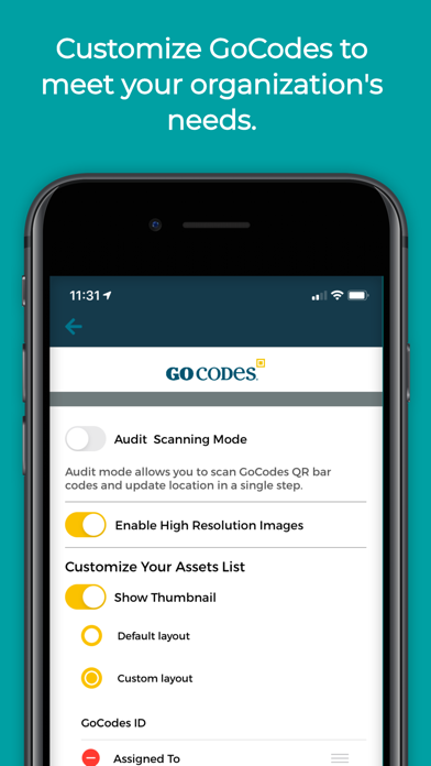 GoCodes Asset Tracking screenshot 1