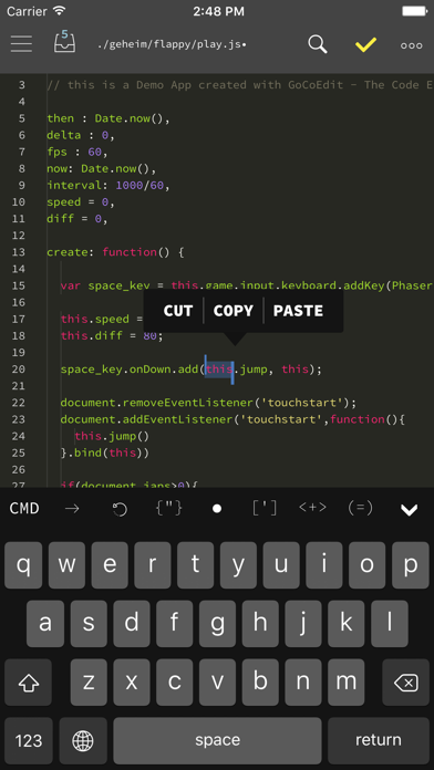 GoCoEdit - Code & Text Editor screenshot 5