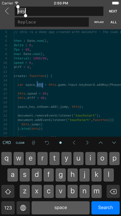 GoCoEdit - Code & Text Editor screenshot 3