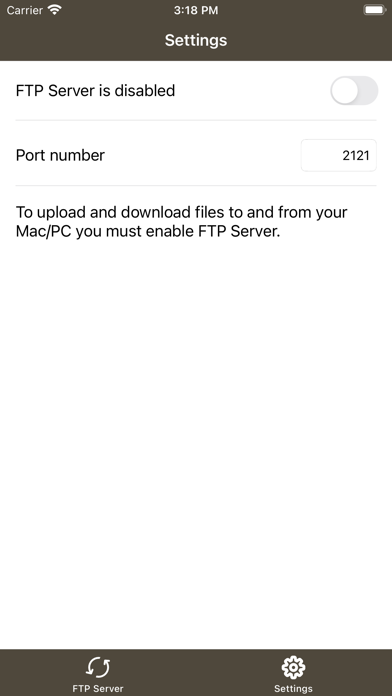 GoFTP Server screenshot 1