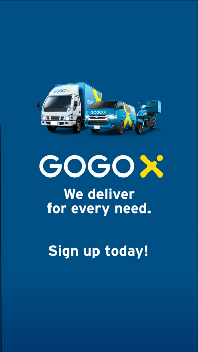 GoGoX(GoGoVan) - 24/7 Delivery screenshot 1