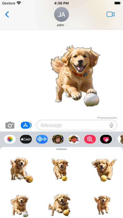Golden Retriever Cute Stickers screenshot 2