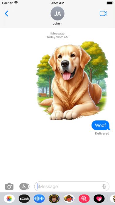 Golden Retriever Stickers screenshot 3