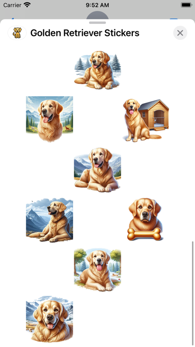 Golden Retriever Stickers screenshot 4
