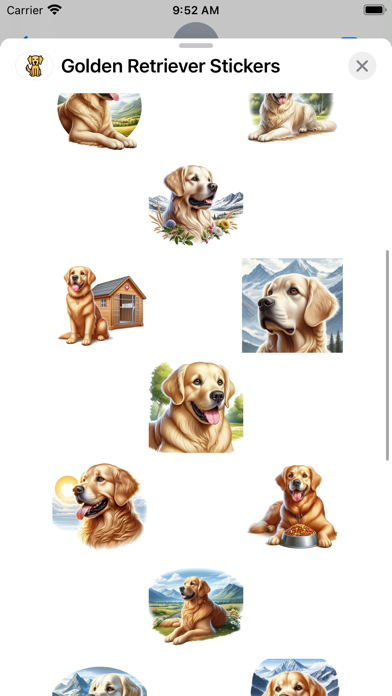 Golden Retriever Stickers screenshot 5