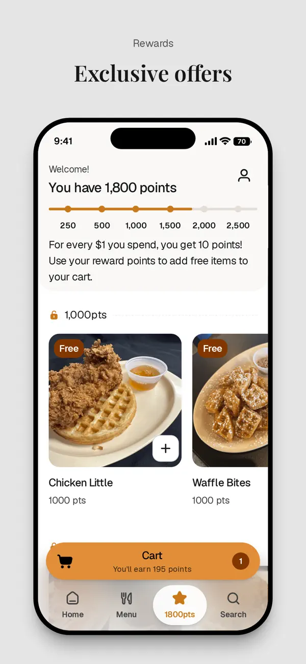 Golden Waffle Company screenshot 1